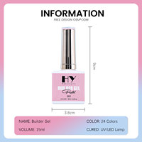 Pour Hanyinails OEM, Marque Privée, Gel BIAB Sans HEMA, Vernis à Ongles Liquide UV/LED pour Extension de Gel Constructeur, Vernis à Ongles de Haute Qualité