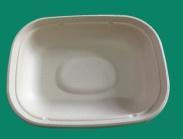 Boîte d'emballage en bagasse carbon-neutre 20g 850ml, compostable à domicile, anti-graisse, robuste, jetable, pour plats chauds à emporter