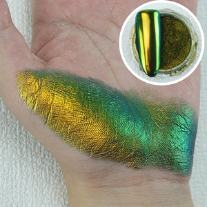 Poudre à ongles holographique effet caméléon, prix de gros, pour peinture automobile, pigment nacré super caméléon - Product Image 2
