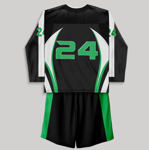 Caja de producción acelerada superior Lacrosse Jersey Box Lacrosse Wear Sublimated Sturdy Box Lacrosse Jerseys para niño - Product Image 5