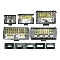 Barra de Luz LED Rectangular para Trabajo, Haz de Luz Concentrada y Difusa, Lámpara de Conducción Todoterreno IP68 para Montacargas, Vehículos de Construcción y Camiones