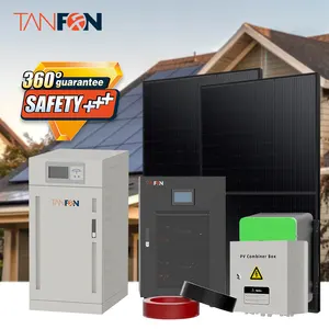 Sistem Surya 3 Fase 30kw 50kw 60kw 100kw 200kw 80kVA untuk Industri Komersial Pertanian Sistem Tenaga Surya Tiga Fase