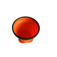 Gobelet en silicone pliable sans BPA, tasse de voyage portable pour les sports de plein air et le camping