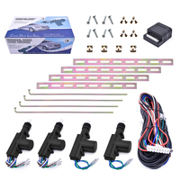 Kit de verrouillage centralisé automatique pour véhicules, avec 2 moteurs de commande et 2 moteurs d'actionnement, pour la plupart des voitures 4 portes