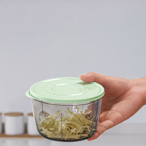 Hachoir à légumes Oignon Dicer avec plateau de récupération Extra Large Gadgets de cuisine Pare-chocs antidérapant Fonction autonettoyante Récipient alimentaire - Product Image 3