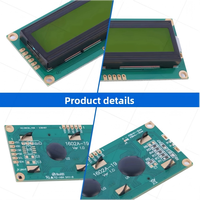 Módulo de interfaz I2C RGB de matriz de puntos de caracteres 16x2, color amarillo verde, 1602A-19, resolución 5P/6P, retroiluminación LCD de 5V, controlador IC AIP31068