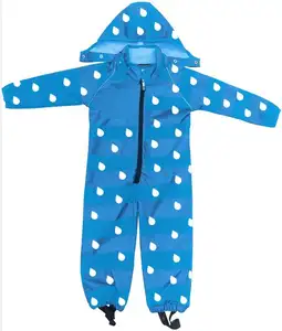 Oem Hoge Kwaliteit Print Kids Kinderen Regen Coverall