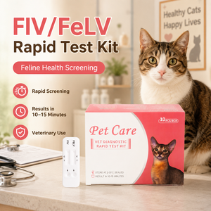Kit de Prueba Rápida de Antígenos y Anticuerpos Combinados FIV/FeLV Felino OEM, Casete de Diagnóstico <span class=keywords><strong>para</strong></span> Gatos, Proveedor <span class=keywords><strong>para</strong></span> Clínicas Veterinarias y Hospitales de Mascotas - Product Image 6