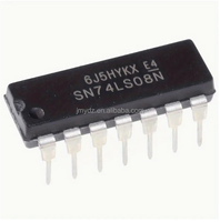 74LS08 Onduleur de déclenchement Schmitt à six voies Convertisseur de puce IC en ligne DIP-14 IC de gestion de l'alimentation IC de contrôle PWN