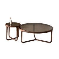 Table basse en noyer noir, fabrication directe d'usine, bois massif d'Amérique du Nord, table console moderne, table d'appoint, meubles de salon, durable
