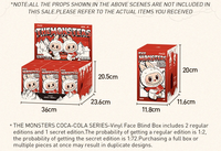 Figurines Popmart Original Labubu the Monsters Série COCA-COLA – Boîtes Mystères Aléatoires de Figurines Mignonnes de Dessins Animés et Anime