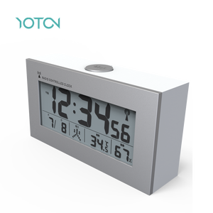 다기능 LCD 디스플레이 빛난 전기 테이블 시계 달력 온도 습도 - Product Image 1