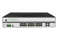 Switch de Red Industrial con 24 Puertos RJ45 1000/100/10M + 4 Puertos SFP 1G