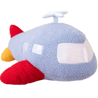 U563 Jouets en peluche personnalisés de la série Soft Space, fusée et hélicoptère, rembourrés de coton PP moelleux, adorables poupées en peluche, cadeaux d'anniversaire