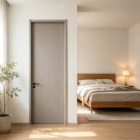 Porte intérieure en bois composite sur mesure, étanche, anti-déformation, panneau MDF, pour villa et salle d'ingénierie