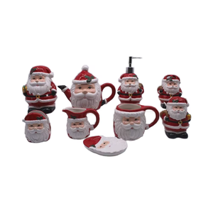 Porte-serviettes <span class=keywords><strong>Père</strong></span> <span class=keywords><strong>Noël</strong></span> en céramique peint à la main Décorations de <span class=keywords><strong>Noël</strong></span> de vacances Boîtes à mouchoirs - Product Image 1