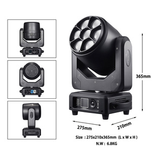 Faro mobile a LED 7*60W Bee Eye Disco 4 <span class=keywords><strong>in</strong></span> 1 con effetto Wash, Rotazione e Fascio, RGBW a colori completi, DMX512, Illuminazione DJ per KTV - Product Image 4