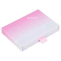 Scatola Regalo Rigida di Lusso Rosa con Logo Personalizzato, Confezione Scorrevole Riciclabile per Cosmetici e Prodotti Skincare con Inserto in EVA