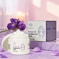 Masque Gel Nuit au Rétinol Fermenté, Vitamines C et E – Anti-Âge, Anti-Rides, Raffermissant, Hydratant, Lissant, Nourrissant et Revitalisant