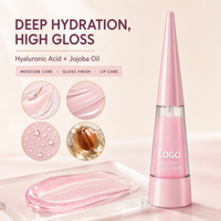Huile à lèvres repulpante hydratante, soin des lèvres non collant, brillance intense, acide hyaluronique, marque privée OEM ODM