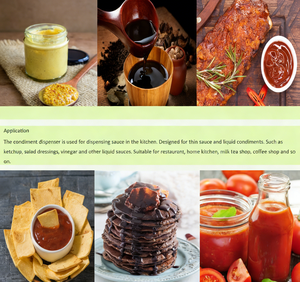 Dispensador de Salsas de Acero Inoxidable, Bomba Comercial de 2*2L para Condimentos - Product Image 5