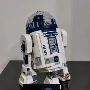Nouveauté : 1050 pièces de blocs de construction en plastique <span class=keywords><strong>R2</strong></span>-<span class=keywords><strong>D2</strong></span>, modèle de robot de la guerre des étoiles à assembler pour adultes, jouet de construction 75379 - Product Image 3