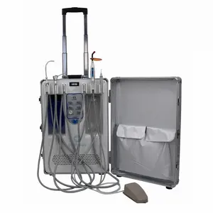 D20 의료 도매 휴대용 모바일 치과 장치 카트 공기 압축기가있는 치과 용 터빈 장치