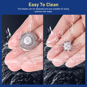 Mishave électrique pour crâne <span class=keywords><strong>rasoir</strong></span> Pro lames de remplacement 4 pièces/paquet pièces ménagères chauve homme <span class=keywords><strong>rasoir</strong></span> têtes de <span class=keywords><strong>rasoir</strong></span> Pitbull Carver PR - Product Image 2