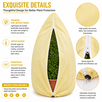 Sac de protection contre le gel pour jardin 1m x 1,6m avec fermeture éclair pour fleurs, légumes et jeunes arbres