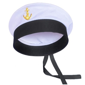 Chapeau rétro de marin pour adulte Halloween <span class=keywords><strong>casquette</strong></span> de marin de yacht vintage avec queue de glands béret de <span class=keywords><strong>capitaine</strong></span> de la marine accessoire de costume taille unique - Product Image 4