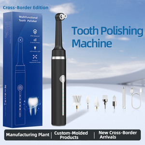 Kit de polissage <span class=keywords><strong>dentaire</strong></span> Rongzhou Gift, kit de blanchiment des dents avec brosse, gobelet, disques et pâte pour usage familial à domicile, électrique et rechargeable - Product Image 2