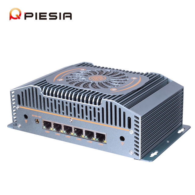 AI Edge Computing IoT Gateway PC 6Lan 12th 13th 14th Gen Core Ultra I5 I7 DDR5 Industrial Pfsense Firewall Mini PC for Robot Dog