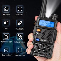 Baofeng UV 5R Walkie Talkie 5W Radio CB Portabel Dual Band VHF UHF FM Transceiver Radio Dua Arah UV82 UV9R Plus