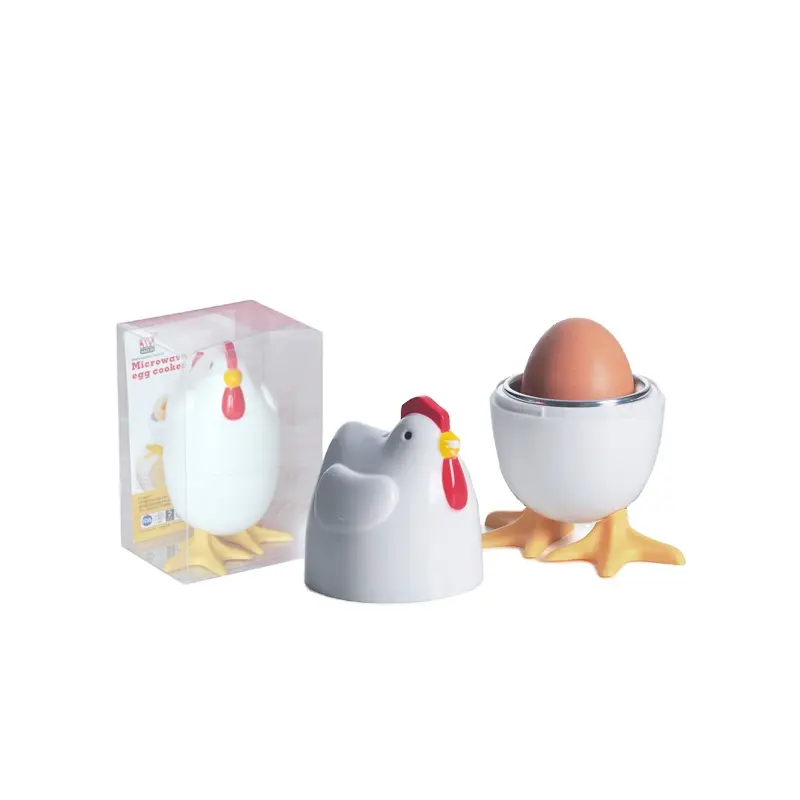Uchome Mikrowelle Eier kocher 1pc Eier Kunststoff Hühner kessel Dampf garer