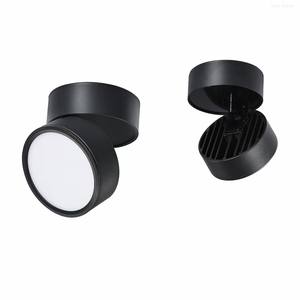 Downlight LED COB Tricolor de Alta Potencia de 9W, Moderno, Comercial, de Hierro, IP33 Antideslumbrante, 6000K Luz Diurna, Superficie Negra, Montaje Interior - Product Image 5