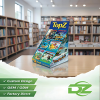 Support d'affichage de comptoir en PVC personnalisé pour livres, magazines, bandes dessinées, papeterie, vente au détail