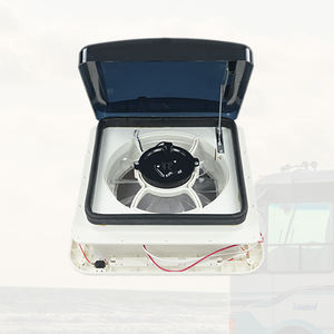 Ac Caravan Bus RV Manual Techo Escotilla <span class=keywords><strong>Brazo</strong></span> de soporte fuerte 12V Luz LED Vidrio Ingeniería Cubierta superior de plástico Estado usado Apertura - Product Image 1