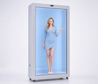 AI Holobox 65 75 86 pouces, boîte d'affichage LCD transparente 3D Holobox, fenêtres, tactile infrarouge, cube holographique pour la présentation de produits de luxe