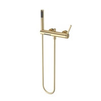Style le plus simple de qualité supérieure dans le robinet mitigeur de douche de baignoire à deux voies avec douche à main à message rond