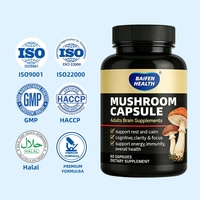Comprimés d'extrait d'Ashwagandha et de Crinière de Lion sans gluten, naturels, OEM/ODM, pour soutenir la clarté mentale, l'énergie et le système immunitaire des adultes, à prendre quotidiennement