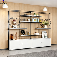 Étagère de rangement multifonctionnelle pour sol, vitrine de haute qualité, présentoir en fer forgé pour cosmétiques, idéal pour centres commerciaux et supermarchés