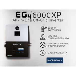 Kit solaire hors réseau complet EG4 6000XP 8000W Entrée PV CE RPB4835OA - Product Image 3