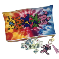 Grateful Dead X Bespoke Mahjong - SUNSHINE DAYDREAM TIE DYE PEARL Ensemble de Mahjong américain en acrylique gravé 160 pièces