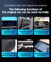 10.25 "8 Core CPU 4 + 64GB Auto Radio Stéréo Gps Navi avec Carplay sans fil Android 13 pour Lexus NX 2014-2017 Lecteur Dvd de voiture