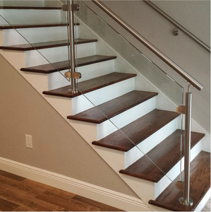Wanlong Indoor Stair Tempered <strong>Glass</strong> Railing Post Cable Railing Post Stainless Steel Balustrade <strong>Handrail</strong> - Product Image 2