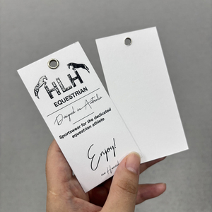 Thẻ in logo dập nổi cho doanh nghiệp của bạn treo thẻ treo giấy cho thương hiệu quần áo sang trọng chuỗi hangtag tùy chỉnh - Product Image 2