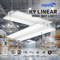 Luminaria LED Lineal Hishine de 200lm/W, con Sensor de Movimiento, Atenuación Inteligente, Antideslumbrante, para Talleres, Almacenes e Industrias, con Certificación DLC