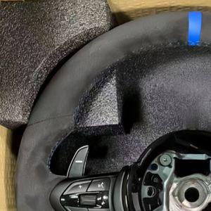 Volante de Coche Personalizado OEM con Costuras en M, Completamente en Gamuza Negra, para <span class=keywords><strong>BMW</strong></span> 2013 2012 2015 F90 328i <span class=keywords><strong>Xdrive</strong></span> 540i X3m F97 F10 535 - Product Image 3