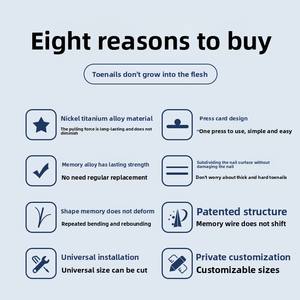 Dispositif de correction des ongles incarnés en alliage de nickel-titane avec patch <span class=keywords><strong>pour</strong></span> ongles - Product Image 4