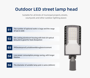 Lampada Stradale LED Regolabile con Corpo in Pressofusione, Nuova Illuminazione Stradale Impermeabile per Esterni - Product Image 3